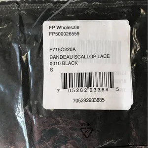 Free People Scallop Lace Bandeau Black New Small thumbnail 4