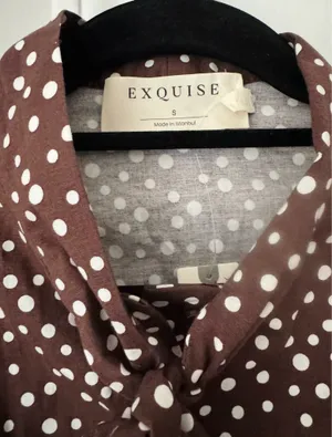 Anthropologie The Tobie Tie-Neck Shirt Dress by Exquise, Size S thumbnail 12