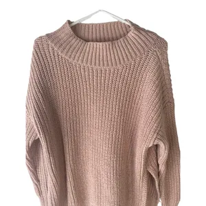 Aerie Size Medium Light Pink Knit Round Neck Sweater Coquette Soft Cozy‎ thumbnail 2