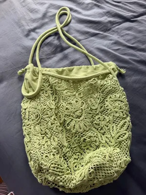 Zara Green Crochet Bag  thumbnail 1