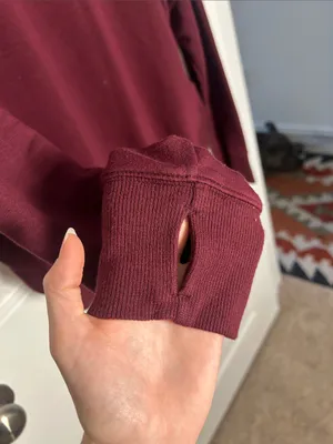 JoyLab Women's Crewneck Sweatshirt in Burgundy thumbnail 3