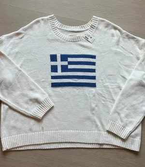 NWT Aeropostale Greek flag sweater thumbnail 1