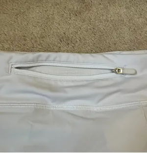 White Lululemon pace rival skirt with built in shorts thumbnail 6