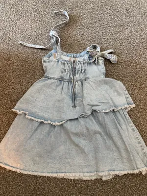 American Eagle Outfitters Light Blue Denim Mini Dress thumbnail 3