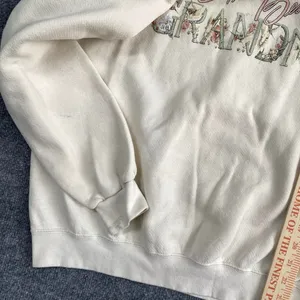 Vintage Lee Creme Simply The Best Grandma Graphic Floral Collar Sweatshirt thumbnail 8
