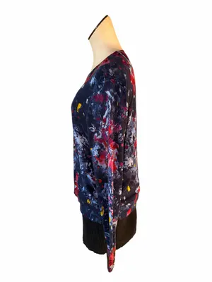 NWT $145 Lauren Ralph Lauren Women's Belting-Print Cotton-Blend Sweater XL thumbnail 3