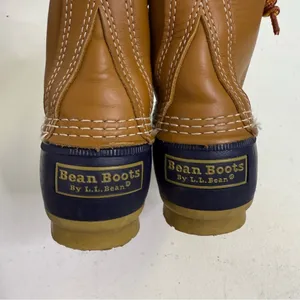 L.L. Bean Bean Boots 6” Brown & Navy Duck Boots Size 6M | Style ID 213883 thumbnail 6