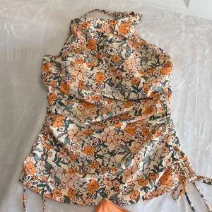 CupShe NEW Women's Apricot Floral 2 Piece Tankini Swimsuit Swimwear Size S #2602 thumbnail 2