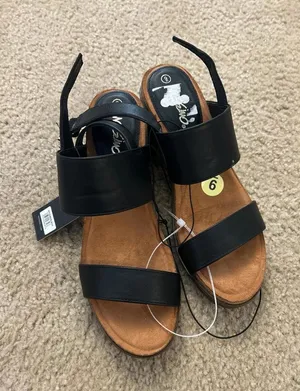 Mossimo sandals chunky shoes size 9m woman black brown cute unused heavy unused thumbnail 1