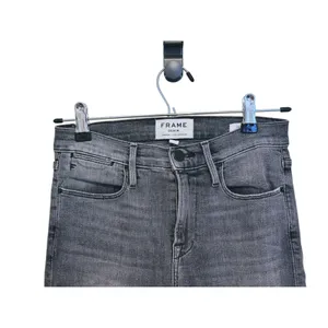 FRAME Womens Le High Skinny Raw Hem Jeans Size 25 Gray Punk Edgy Skater Grunge thumbnail 5