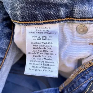 Everlane High Waist Straight Denim Jean Shorts Cutoffs 30 thumbnail 5