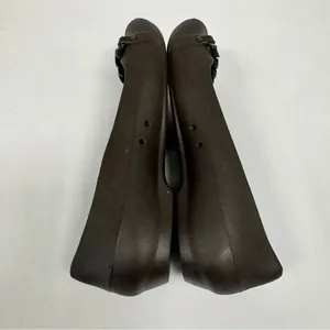 Crocs Gianna Chain Link Ballet Flats‎ Women’s Slip On Shoes Size 7 Brown thumbnail 3