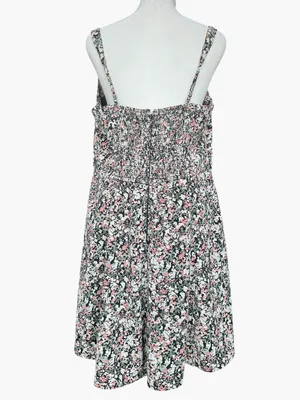Abercrombie &‎ Fitch Square Neck Floral Mini Dress Sz L thumbnail 6