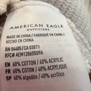American Eagle Cropped Colorblock‎ Knit Sweater Oversized EUC thumbnail 8