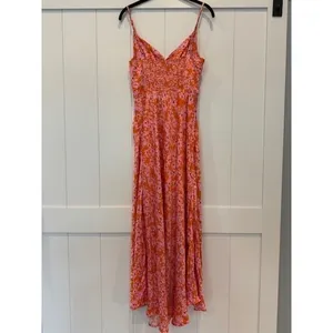 ASTR the Label Women's Floral Cutout Maxi Dress - Orange Pink Summer‎ thumbnail 4