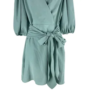 Amanda Uprichard Alida Waist Tie Mini Dress Waist Tie Sage Green Size S thumbnail 6