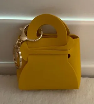 Yellow coin purse key fob Size undefined thumbnail 1