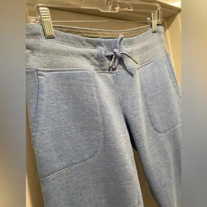 Women's Light Blue Drawstring Sweatpants Joggers - Small thumbnail 12