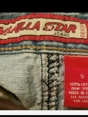Vanilla Star Y2k vintage denim miniskirt thumbnail 4