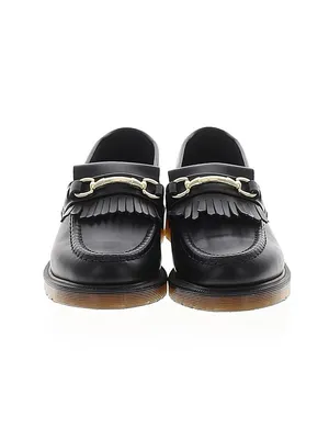 NEW Dr. Martens Adrian Snaffle in Black Smooth Leather Kiltie Loafers W 8 / M 7 thumbnail 7
