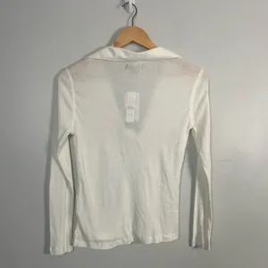 J crew white Ribbed polo long sleeve T-shirt size small new thumbnail 9