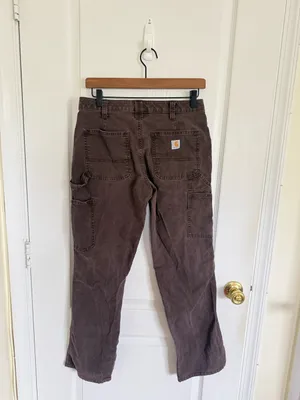 Carhartt Womens Brown Original Fit Carpenter Pants thumbnail 3