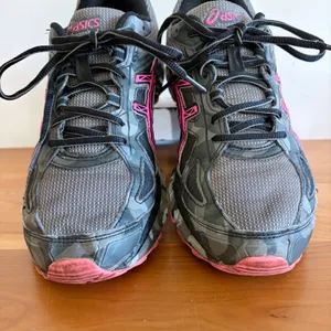 Asics Gel-Scram 2 Trail Running Shoes Womens 10 Grey Camo Pink T59AQ‎ Sneaker thumbnail 4