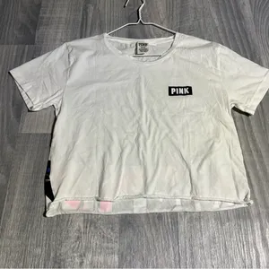PINK White Logo T-Shirt; Medium Women’s thumbnail 2