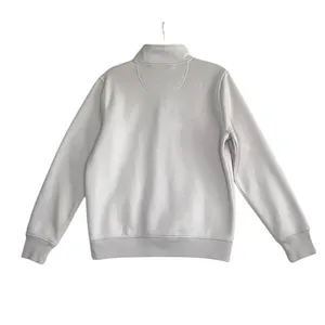 CARHARTT Relaxed-Fit Quarter-Zip Sweatshirt W's Sz M Cream Fleece Inside Cozy thumbnail 5