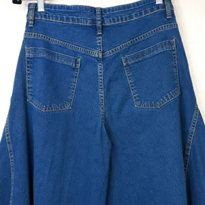 Boutique NWOT Ultra High Rise Extreme Wide Leg Flowy Boho Chic Jeans Medium thumbnail 8