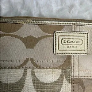 COACH Signature Canvas Nylon Wristlet thumbnail 4