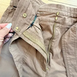 Anthropologie 4 Ellie Embroidered Brown Utility Pants Belted High Waisted Size 2 thumbnail 4