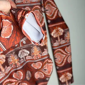 PHAX Twist‎ Front Long Sleeve One Piece Boho Paddlesuit Swimsuit Resort Wear S thumbnail 3