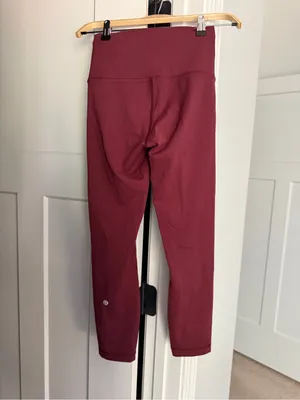 Lululemon Wunder Train High-Rise Crop 23" Mulled Wine Red thumbnail 5