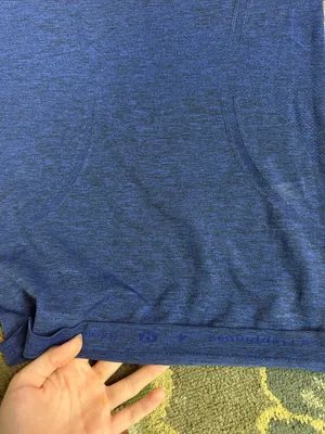 lululemon athletica Heathered Royal Blue Short Sleeve Tunic thumbnail 2