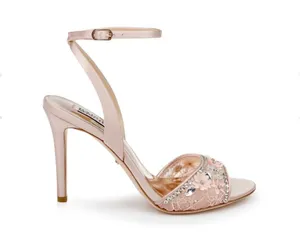 Badgley Mischka NEW Tayten Satin Crystal Ankle Strap Sandals Size 6, Retail $235 thumbnail 2