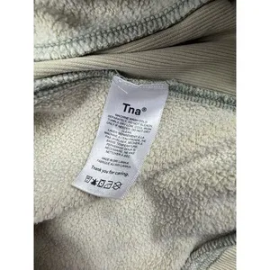 TNA Cozy AF Fleece Zip Up Hoodie Sweatshirt‎ Beige Casual Comfort Size 2 thumbnail 10