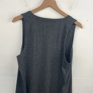 Madewell Heather Gray Knit Dress Shirt Strapless size Large 100% Cotton thumbnail 5
