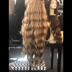 Dirty Blonde Long Beach Wave Lace Wig 2020 thumbnail 6