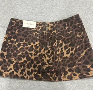 Abercrombie Cheetah Mini Denim Skirt thumbnail 2