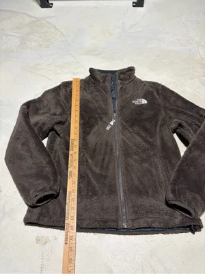 The North Face Dark Brown Plush Full-Zip Fleece Jacket small thumbnail 5