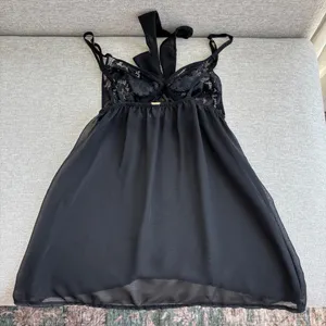 Bluebella Babydoll Top Small Black Sheer Lace Bow Romantic Coquette Lingerie thumbnail 11