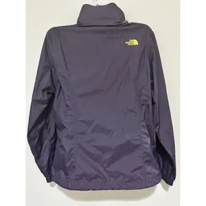North Face DryVent Purple Yellow Hooded Rain Jacket M Hiking Camping Gorpcore thumbnail 4
