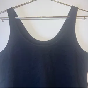 Madewell Black Curved Hem Tank Top with Side Slits‎ - Size Small thumbnail 3