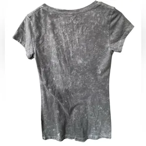 NWT Disney Gray Women's Top with Mickey and Minnie Print thumbnail 2