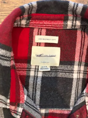 American Eagle Long Sleeve Flannel Shirt thumbnail 3