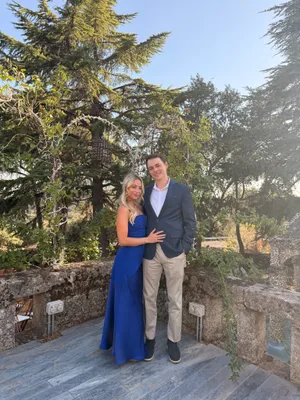 Lulus Blue strapless dress  thumbnail 3