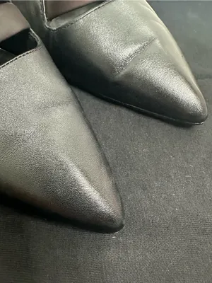 Rebecca Minkoff Caesar Studded Heels Black Leather & Suede Size 8 thumbnail 8