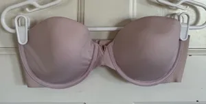 Victoria’s Secret pink‎ strapless bra size 34D thumbnail 1