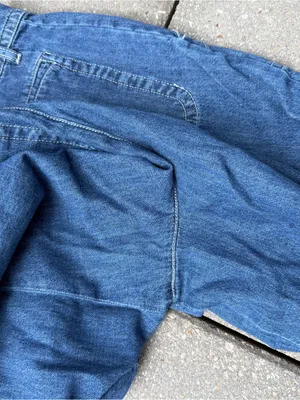 A.P.C. Seaside Indigo Delave Wide Leg Patch Pocket Jeans 26 thumbnail 6